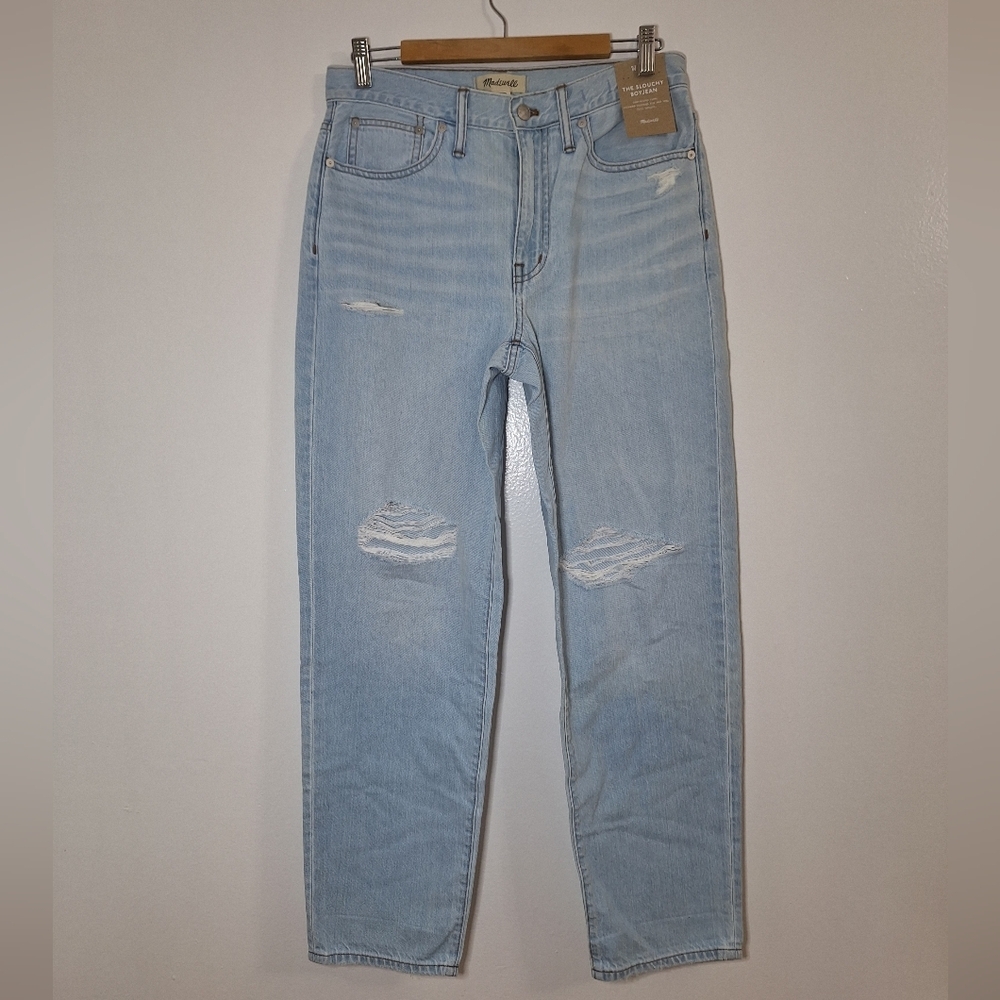 NWT MADEWELL  Women's Light Blue Straight Leg Jeans
